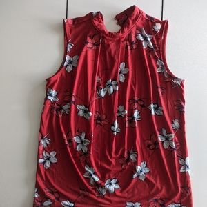 Banana Republic Silky Floral Tank Top